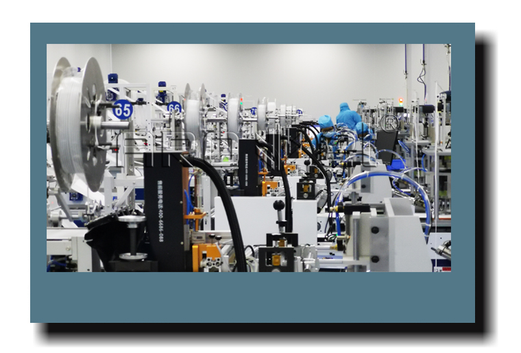 网信快3UV喷码机与一次性口罩机组合出产线